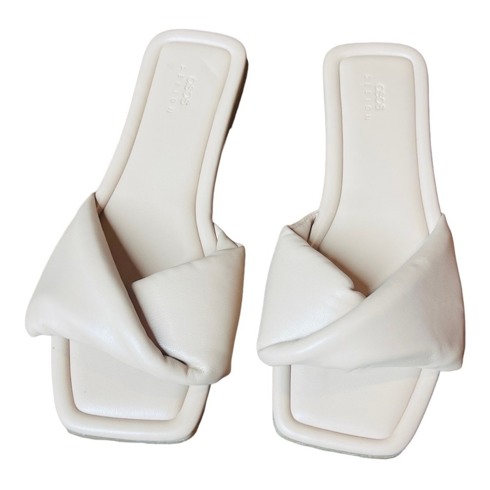 Nwt Asos cream slide on sandal